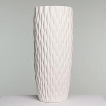 VÁZA BIELA PORC. 10*10*24.5CM - FLORASYSTEM