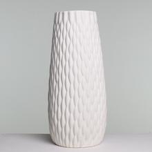 VÁZA BIELA PORC. 9.5*9.5*23CM - Keramika jednofarebná interiérová | FLORASYSTEM