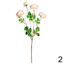 Umelé kvety Rannunculus v červenej a bielej farbe, 80 cm.