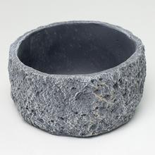 OBAL KRÚHLY CEMENT TMAVO ŠEDÝ 17x17x9cm - FLORASYSTEM