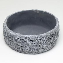 OBAL KRÚHLY CEMENT TMAVO ŠEDÝ25x25x10cm - FLORASYSTEM