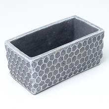 OBAL OBDĹŽNIK CEMENT TMAVO ŠEDÝ 17x9x8cm - Cement | FLORASYSTEM