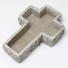 OBAL KRÍŽ CEMENT ŠEDÝ 22x15x4.5cm - Náhrobná | FLORASYSTEM