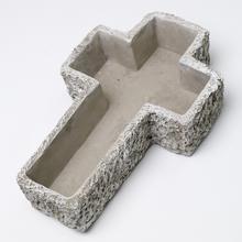 OBAL KRÍŽ CEMENT ŠEDÝ 26x17x6cm - FLORASYSTEM