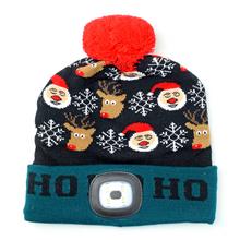 AKCIA!!!Čiapka X-mas Ho-Ho,zel.-čierna,4xSMD LED - Pracovní a ochranné pomůcky | FLORASYSTEM