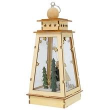 LAMPÁŠ LED DREVO NATUR 10x10x23CM SUPER CENA! - FLORASYSTEM