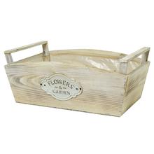 400FL/S DEBNIČKA DREVO NATUR L 38x25x16,5CM - Dřevěné bedýnky | FLORASYSTEM