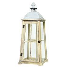 397FL/S LAMPÁŠ DREVO NATUR L 23,9x23,9x53/75CM - lampáše drevo/kov | FLORASYSTEM