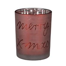 AKCIA! SVIETNIK Arya na čajovú sviečku d. červeny - v12,5xh10cm - Svietniky vianočné | FLORASYSTEM