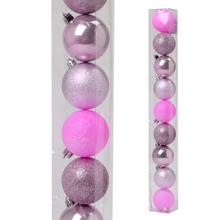 KOULE VIAN. 6cm S / 9 PINK - Plastové jednobarevné | FLORASYSTEM