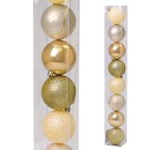 KOULE VIAN. 8CM S / 8 001 ZLATÉ - Plastové jednobarevné | FLORASYSTEM