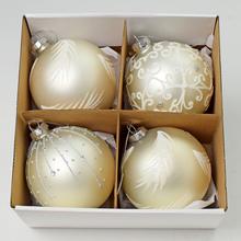 GUĽA SKLO S/4 MIX 10CM BIEL/STRIEB - Skleněné | FLORASYSTEM