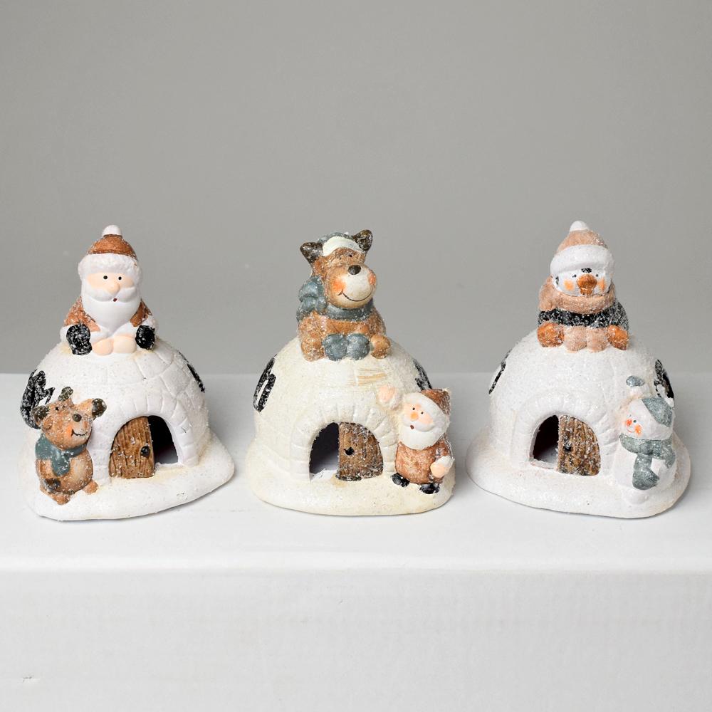 LED IGLU 12CM MIX 4DRUHY - vánoční dekorace