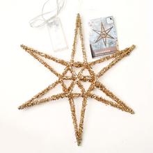 HVIEZDA 20LED 30CM ZLATÁ - Dekorační | FLORASYSTEM