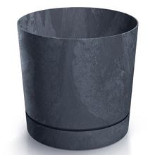 DPOP130E KVETINÁČ TUBO P BETON ANTRACIT 12,8Xv12,8CM 1,2L - FLORASYSTEM