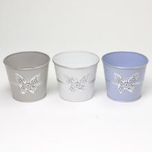 OBAL VEDRO KOV MIX 3F MOTÝĽ V:11x13,5CM - Kovové nádoby | FLORASYSTEM