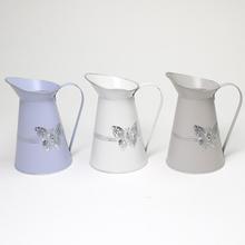 VÁZA DŽBÁN KOV MIX 3F MOTÝĽ  V:22x12,5CM - Kovové nádoby | FLORASYSTEM