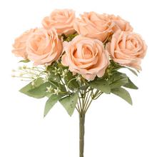 KYTICA RUŽA BROSK. X9 32CM - Růže kytice | FLORASYSTEM