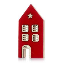 DOMČEK DREVENÝ ČER/ZL 5.2*2.2*10.9cm - FLORASYSTEM