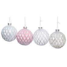 SKLENĚNÉ KOULE MIX 4 VZORŮ 8CM - Skleněné | FLORASYSTEM