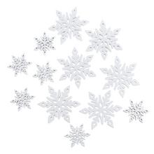 VLOČKY BIELE DREVO S/12 4.9*0.5+3*05cm - Vločky a hvězdy | FLORASYSTEM