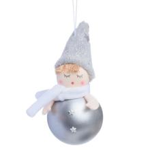 ZÁVES DETI STRIEBORNÉ 12cm - Andílek, panenka | FLORASYSTEM