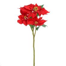 KYTICA VIANOČNÁ RUŽA ČERVENÁ 3KV 47CM - FLORASYSTEM