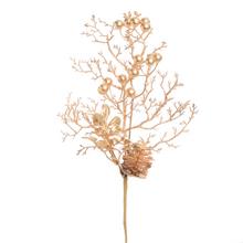 VIAN. KONÁR ZLATÉ ŠÍPKY, ZELEŇ, ŠIŠKA 33CM - Zeleň gliter | FLORASYSTEM