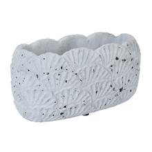 OBAL CEMENT OVAL ANTIQUE GREY 28.5*13.5*13.5cm - Cement | FLORASYSTEM