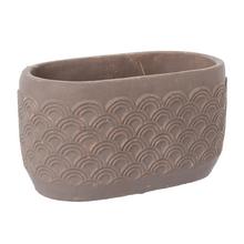 OBAL CEMENT BROWN 20*11.5*H11.5cm - FLORASYSTEM