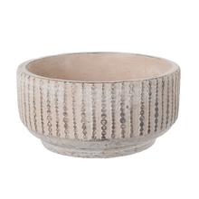 OBAL CEMENT ANTIQUE LIGHT BROWN 17*H9cm - FLORASYSTEM