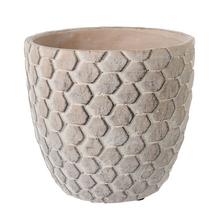 OBAL CEMENT ANTIQUE LT. BROWN D18*H16.5cm - FLORASYSTEM