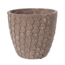 OBAL CEMENT BROWN D15.5*H14cm - FLORASYSTEM
