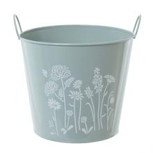 OBAL VEDRO KOV LÚČNE KVETY V:19x21CM - Kovové nádoby | FLORASYSTEM