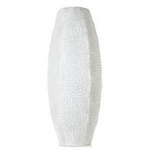 VÁZA METAL BIELO-SIVÁ 23x23x54CM - FLORASYSTEM