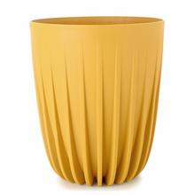907 OBAL MIRA HORČICOVÝ 25CM - Okrúhly nízky s vkladom | FLORASYSTEM