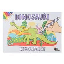 Omaľovánka DINOSAURY A5/ks - maľovanie, kreslenie | FLORASYSTEM