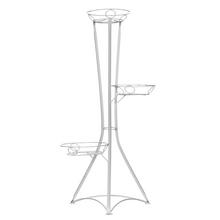 KW041 STOJAN NA 3 KVĚTY VĚŽ BÍLÁ 110cm - KW033 STOJAN NA 5 KVĚTŮ VĚŽ ČERNÁ 135cm