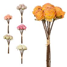 KYTICA RUŽA BEZ LISTOV 6F 28cm - Umělé květiny sušený vzhled | FLORASYSTEM