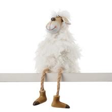 OVEČKA SEDIACA BIE VLNA, VISIACE NOHY POLY 11*11*28 - Ovečky | FLORASYSTEM