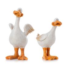 KAČKY STOJACE BIE/BÉŽ/HN/OR MIX/2 POLY 8*7*14 - Keramické  | FLORASYSTEM