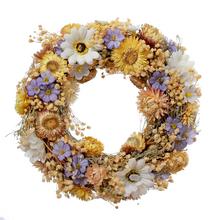 VENIEC PRÍRODNÝ SLAMIENKY KRÉM/ ŽL./FIAL 25CM - Sušené květiny a zeleň | FLORASYSTEM