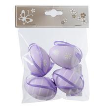 VAJÍČKA FAREBNÉ MIX ŽLT/FIA S/6 PLAST 6CM  - FLORASYSTEM