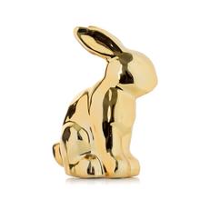 ZAJAC ZLATÝ PORCELÁN 10*7*14CM - FLORASYSTEM