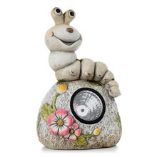 HÚSENICA BÉŽ NA LED KAMENI, MGO 22.5x16x36 - Solárne | FLORASYSTEM