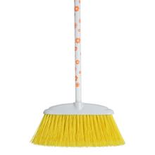 Metla a násada 12cm PRIMAVERA s dlhými štetinami v žltej a oranžovej farbe.