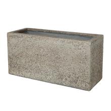 KV-4 KVETINÁČ HRANTÍK GRANITE 60x22x30 UMELÝ KAMEŇ BÉŽOVO-SIVÝ - Mrazuvzdorná | FLORASYSTEM