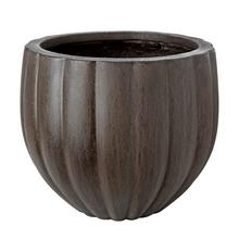 KV-19 OBAL UMELÝ KAMEŇ PUMPKIN LOTUS D, ANTIQUE HNEDÁ 30x30x26 - Mrazuvzdorná | FLORASYSTEM