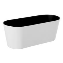 OBAL JARDI OVÁL BIELY 27,5*11*10,5cm - FLORASYSTEM
