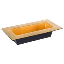 OBAL OBDĹŽNIK S OKRAJOM ZLATÝ 24*12,5*5,5cm - FLORASYSTEM